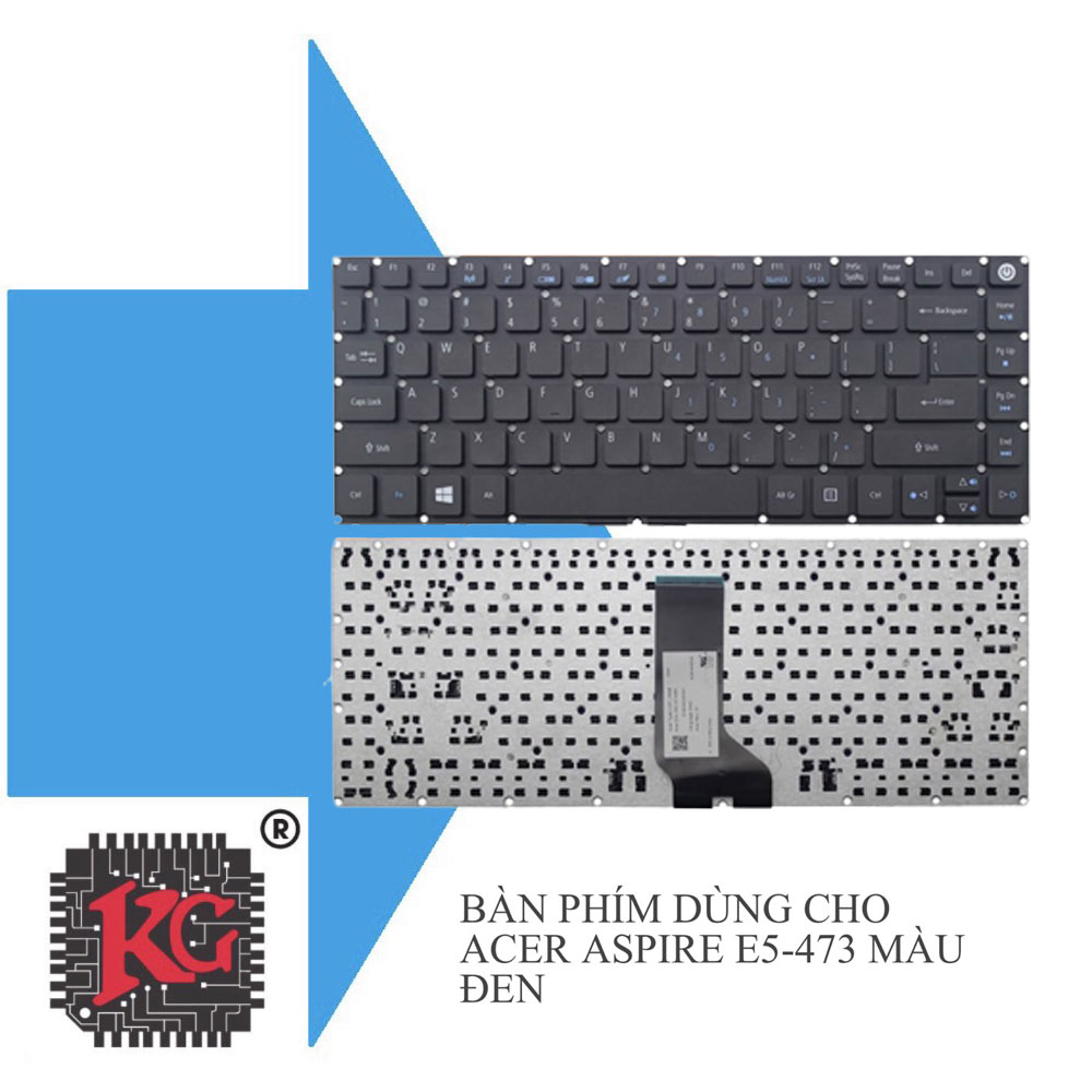 11 Thay bàn phím laptop Acer Aspire E5-473 Màu đen