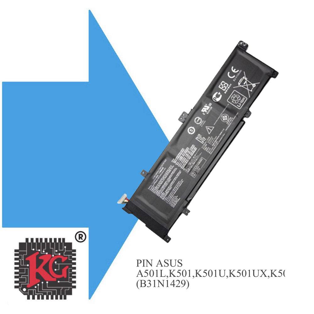 2 Thay pin laptop Asus A501L, K501, K501UX B31N1429
