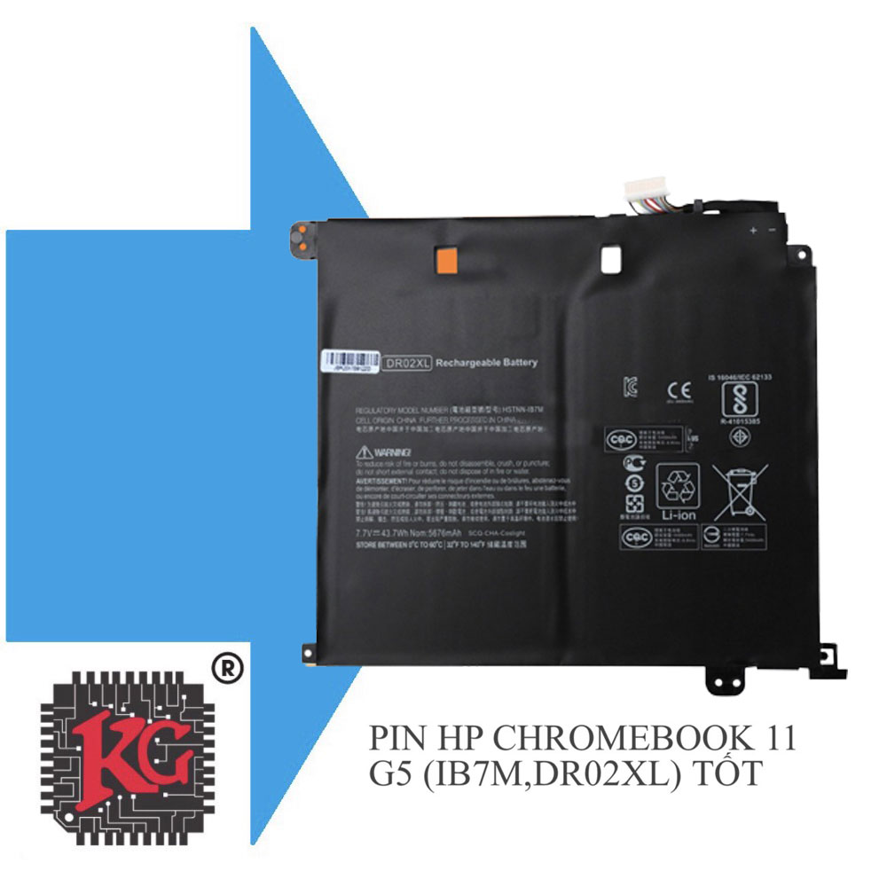 23 THAY PIN LAPTOP HP CHROMEBOOK 11 G5 IB7M, DR02XL