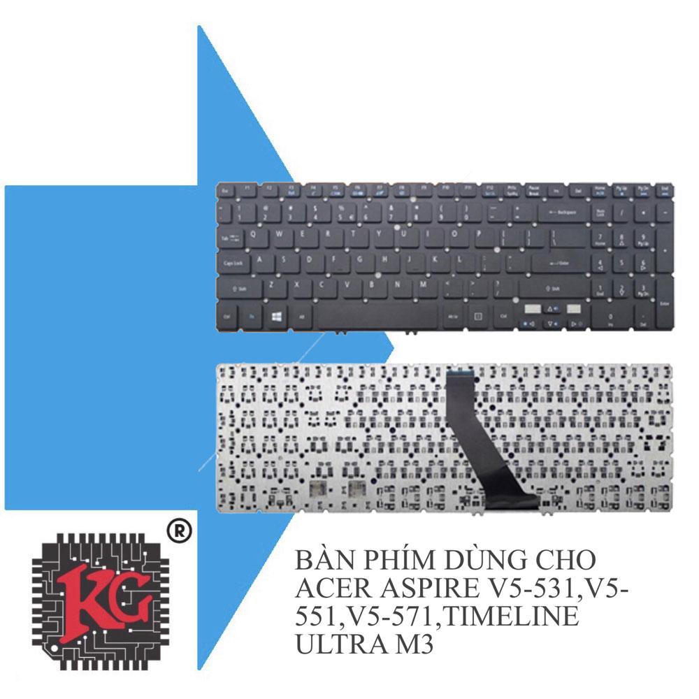 25 Thay bàn phím laptop Acer Aspire V5-531,V5-551,V5-571 Timeline Ultra M3