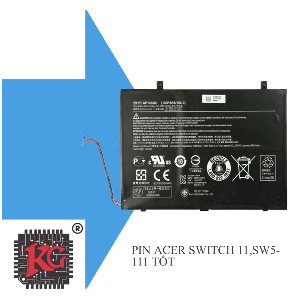 26 Thay pin laptop Acer Switch 11, SW5-111