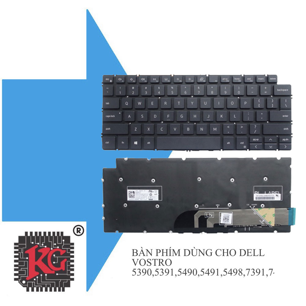 57 Thay bàn phím Laptop Dell VOSTRO 5390, 5391