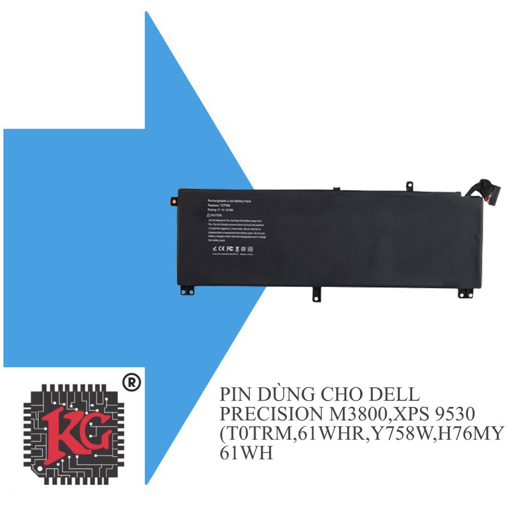 62 THAY PIN LAPTOP DELL PRECISION M3800 XPS 9530 61WH