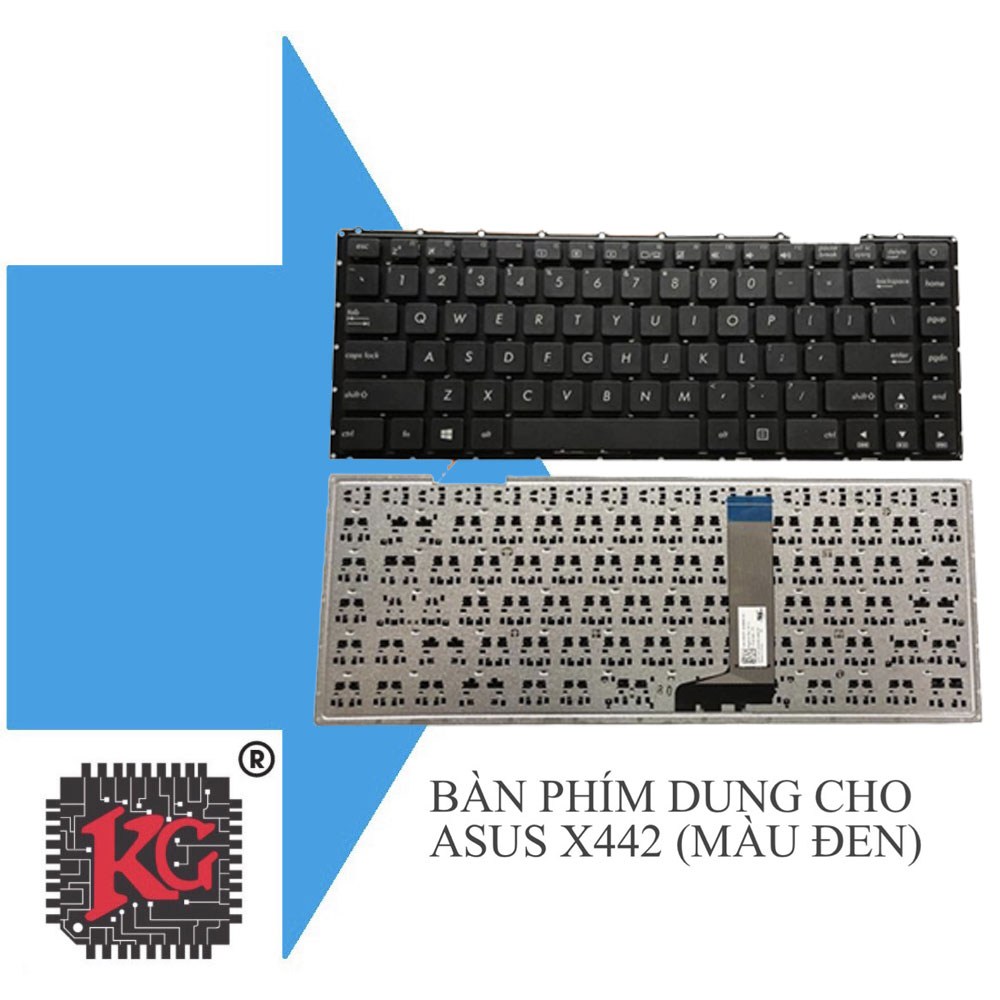 68 Thay bàn phím laptop Asus X442 (Màu Đen)