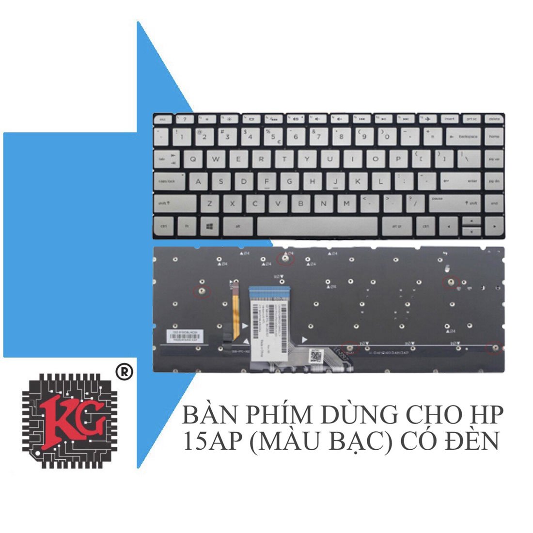 7 Thay bàn phím laptop HP 15AP