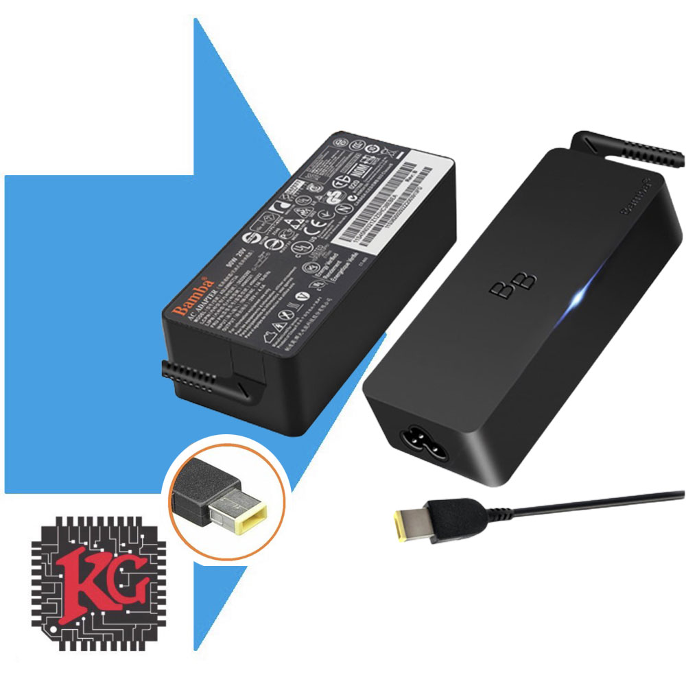 4 SẠC LAPTOP LENOVO 20V 4,5A (ĐẦU VUÔNG )
