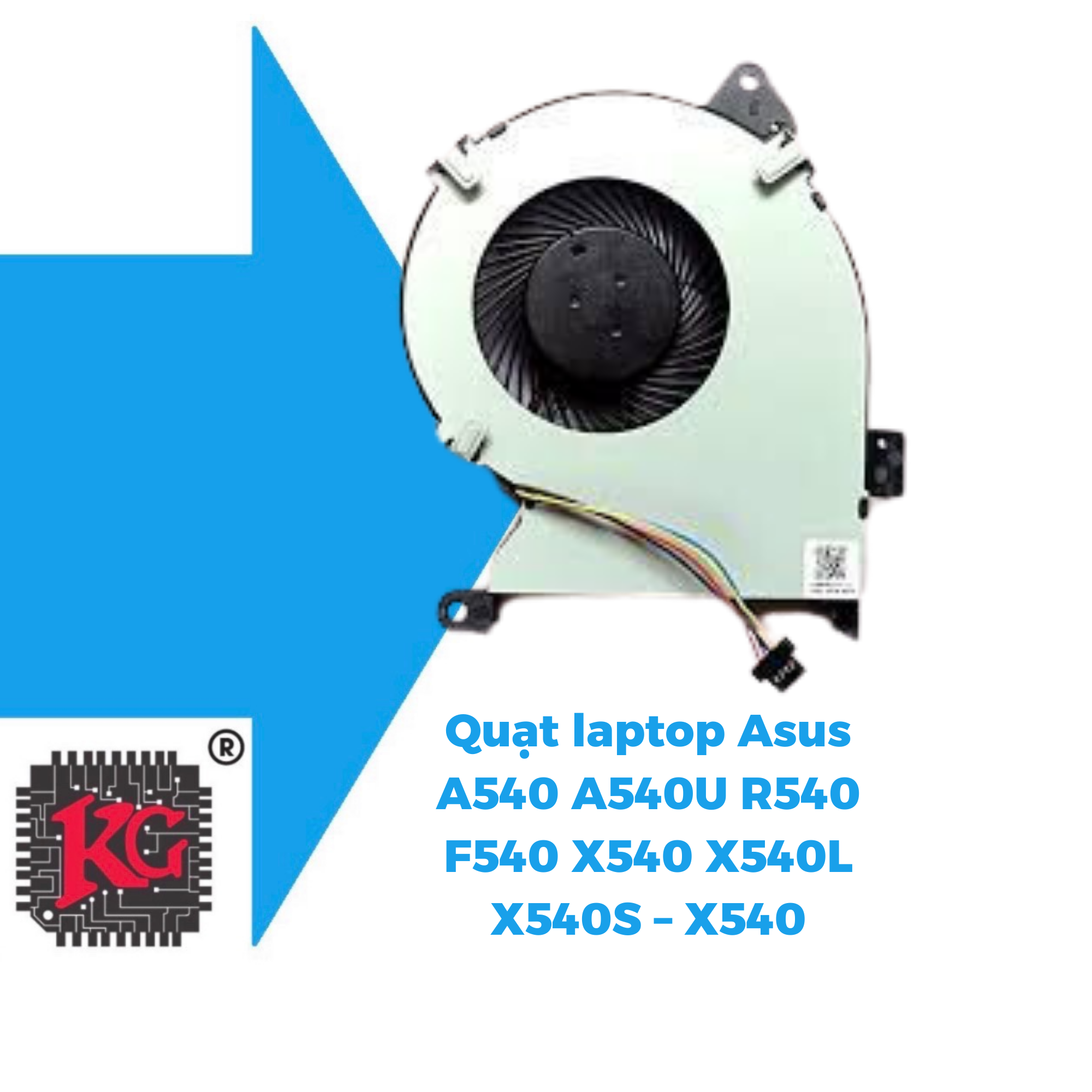 73 Thay quạt laptop Asus A540 A540U R540 F540 X540 X540L X540S – X540