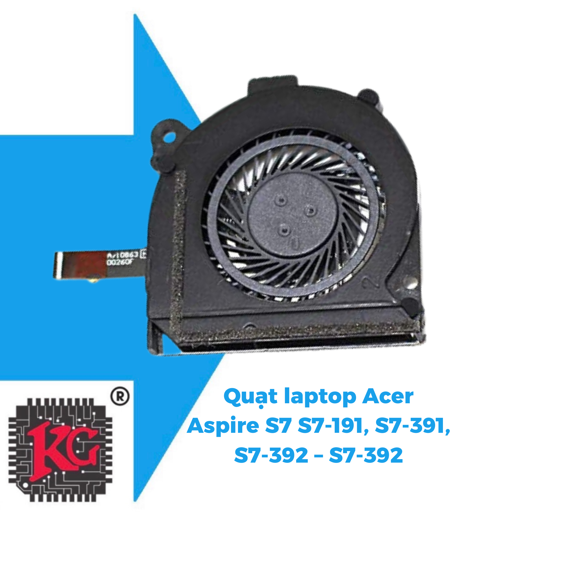201 Thay quạt laptop Acer Aspire S7 S7-191, S7-391, S7-392 – S7-392