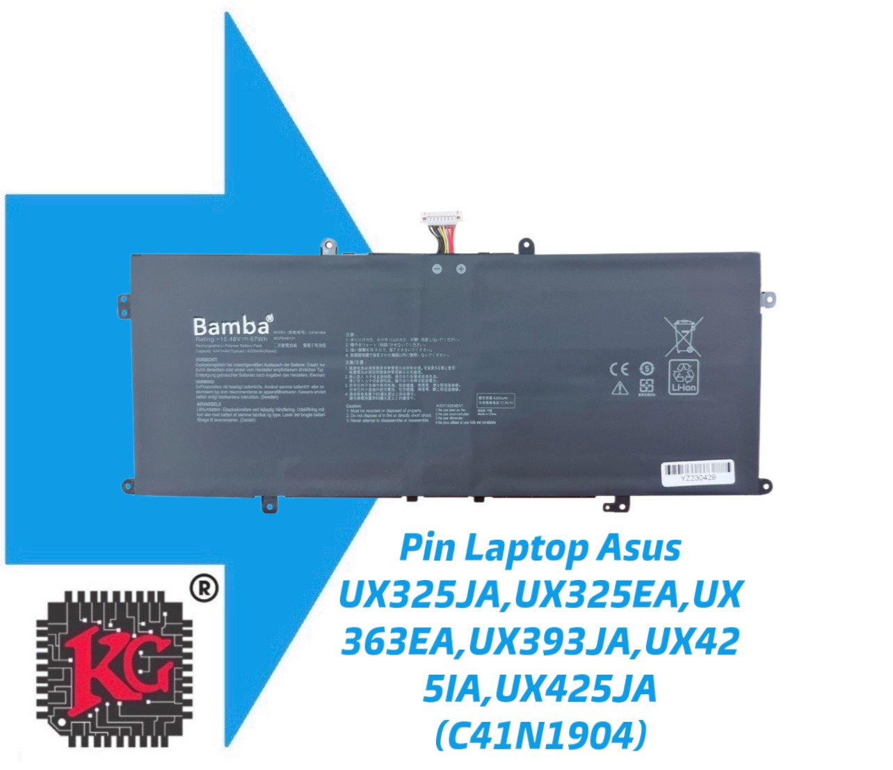 z4451007818582_d7b6fd8907a5deb91053140af0c5337d Thay pin laptop Asus UX325JA, UX325EA, UX363EA, UX393JA, UX4251A, UX425JA