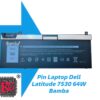 THAY PIN LAPTOP DELL LATITUDE 7530 64W