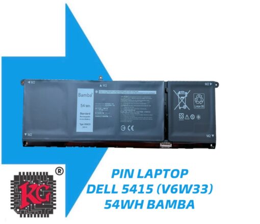 THAY PIN LAPTOP DELL 5415 V6W33 54WH