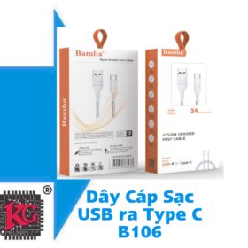 DÂY CÁP SẠC USB RA TYPE C B106 5 DÂY CÁP SẠC USB RA TYPE C B106