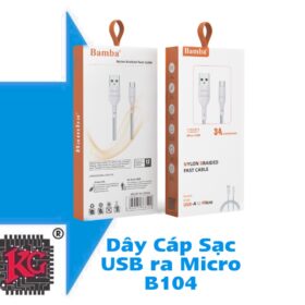 DÂY CÁP SẠC USB TO MICRO B104 5 DÂY CÁP SẠC USB TO MICRO B104