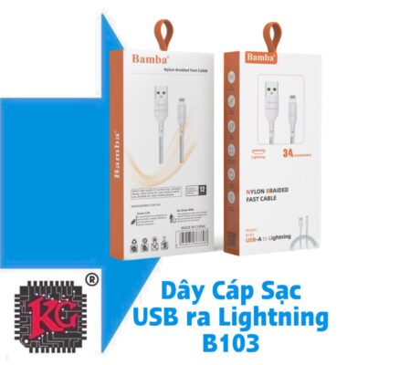DÂY CÁP SẠC USB RA LIGHTNING B103 5 DÂY CÁP SẠC USB RA LIGHTNING B103
