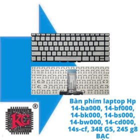 Thay Bàn phím laptop Hp 14-ba000, 14-bf000, 5 Thay Bàn phím laptop Hp 14-ba000, 14-bf000, 14-bk000, 14-bs000, 14-bw000, 14-cd000, 14s-cf, 348 G5, 245 g8 BẠC (ZIN)