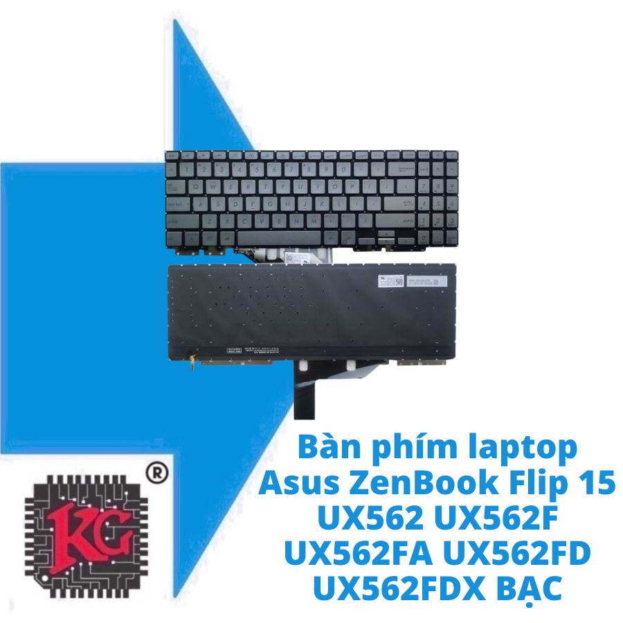 Thay Bàn phím laptop Asus ZenBook Flip 15 UX562 UX562F UX562FA UX562FD UX562FDX BẠC Thay Bàn phím laptop Asus ZenBook Flip 15 UX562 UX562F UX562FA UX562FD UX562FDX BẠC