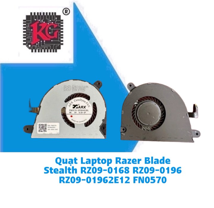 Thay Quạt Laptop Razer Blade Stealth RZ09-0168 RZ09-0196 RZ09-01962E12 FN0570 5 Thay Quạt Laptop Razer Blade Stealth RZ09-0168 RZ09-0196 RZ09-01962E12 FN0570