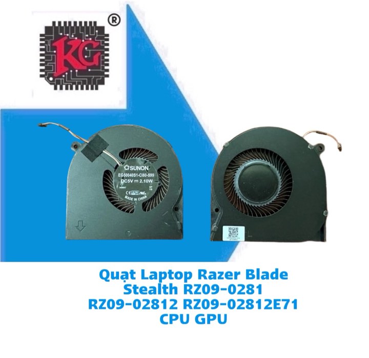 Thay Quạt Laptop Razer Blade Stealth RZ09-0281 RZ09-02812 RZ09-02812E71 CPU GPU 5 Thay Quạt Laptop Razer Blade Stealth RZ09-0281 RZ09-02812 RZ09-02812E71 CPU GPU