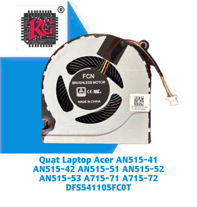 Thay Quạt Laptop Acer AN515-41 AN515-42 AN515-51 AN515-52 AN515-53 A715-71 A715-72 DFS541105FC0T CÓ NẮP LƯNG 5 Thay Quạt Laptop Acer AN515-41 AN515-42 AN515-51 AN515-52 AN515-53 A715-71 A715-72 DFS541105FC0T CÓ NẮP LƯNG