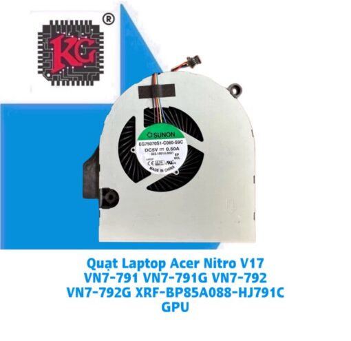 Thay Quạt Laptop Acer Nitro V17 VN7-791 VN7-791G VN7-792 VN7-792G XRF-BP85A088-HJ791C GPU
