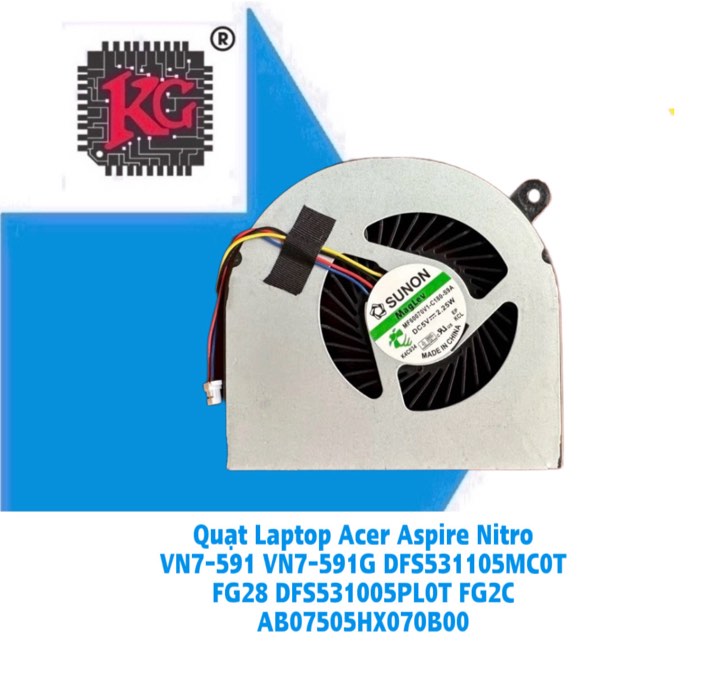 Thay Quạt Laptop Acer Aspire Nitro VN7-591 VN7-591G DFS531105MC0T FG28 DFS531005PL0T FG2C AB07505HX070B00 5 Thay Quạt Laptop Acer Aspire Nitro VN7-591 VN7-591G DFS531105MC0T FG28 DFS531005PL0T FG2C AB07505HX070B00