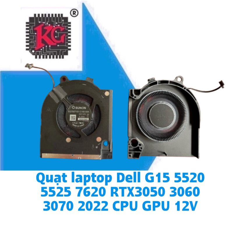 Thay Quạt Laptop Dell G15 5520 5525 7620 RTX3050 3060 3070 2022 CPU GPU 5 Thay Quạt Laptop Dell G15 5520 5525 7620 RTX3050 3060 3070 2022 CPU GPU
