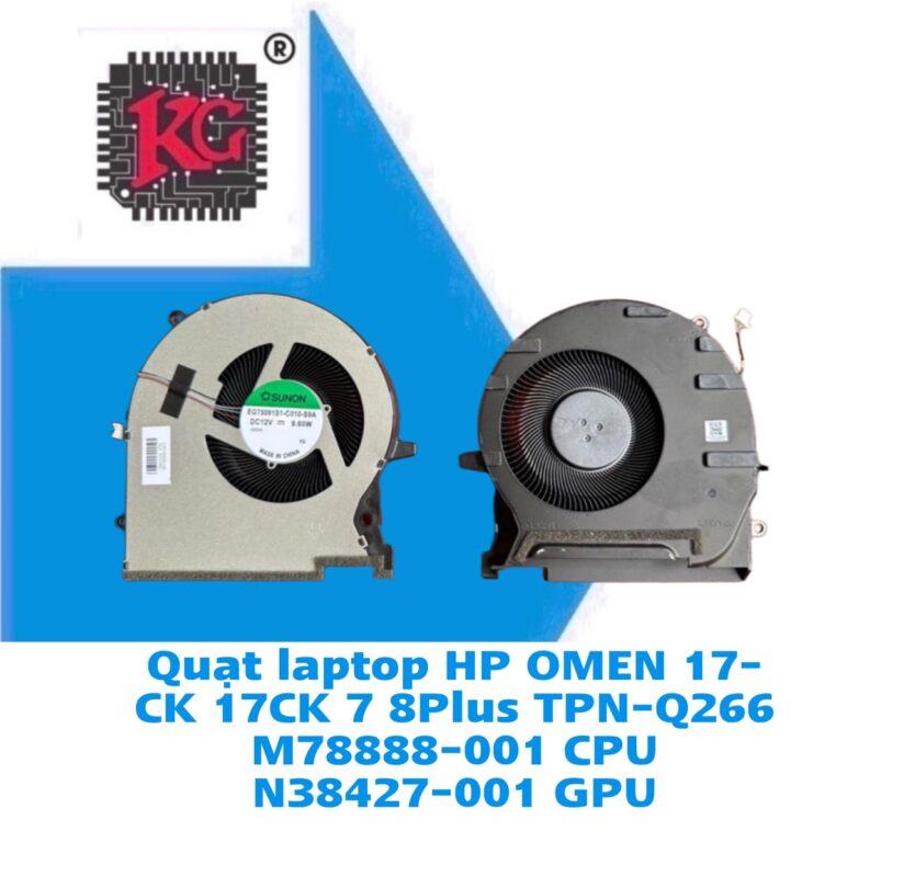 Thay Quạt Laptop HP OMEN 17-CK 17CK 7 8Plus TPN-Q266 5 Thay Quạt Laptop HP OMEN 17-CK 17CK 7 8Plus TPN-Q266 M78888-001 CPU N38427-001 GPU