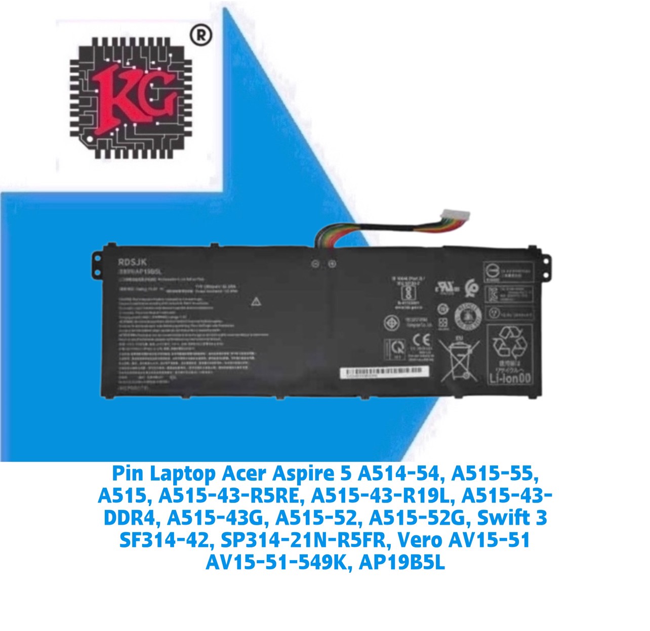 New Genuine Acer Aspire 3 A315-58G-501N A315-58G-5839 A315-58G-71BY Ba