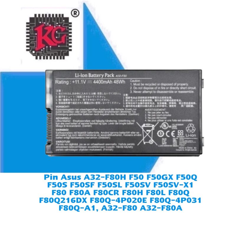 Thay Pin Laptop Asus A32-F80H F50 F50GX F50Q F50S F50SF F50SL F50SV F50SV-X1 F80 F80A F80CR F80H F80L F80Q F80Q216DX F80Q-4P020E F80Q-4P031 F80Q-A1, A32-F80 A32-F80A 5 Thay Pin Laptop Asus A32-F80H F50 F50GX F50Q F50S F50SF F50SL F50SV F50SV-X1 F80 F80A F80CR F80H F80L F80Q F80Q216DX F80Q-4P020E F80Q-4P031 F80Q-A1, A32-F80 A32-F80A