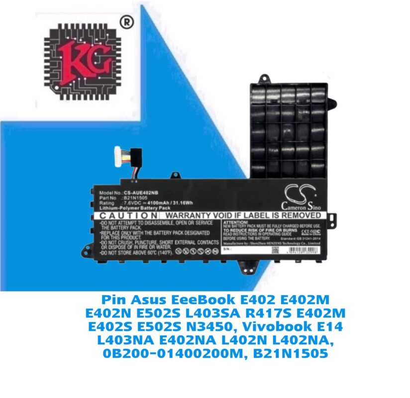 Thay Pin Laptop Asus EeeBook E402 E402M E402N E502S L403SA R417S E402M E402S E502S N3450, Vivobook E14 L403NA E402NA L402N L402NA, 0B200-01400200M, B21N1505 5 Thay Pin Laptop Asus EeeBook E402 E402M E402N E502S L403SA R417S E402M E402S E502S N3450, Vivobook E14 L403NA E402NA L402N L402NA, 0B200-01400200M, B21N1505
