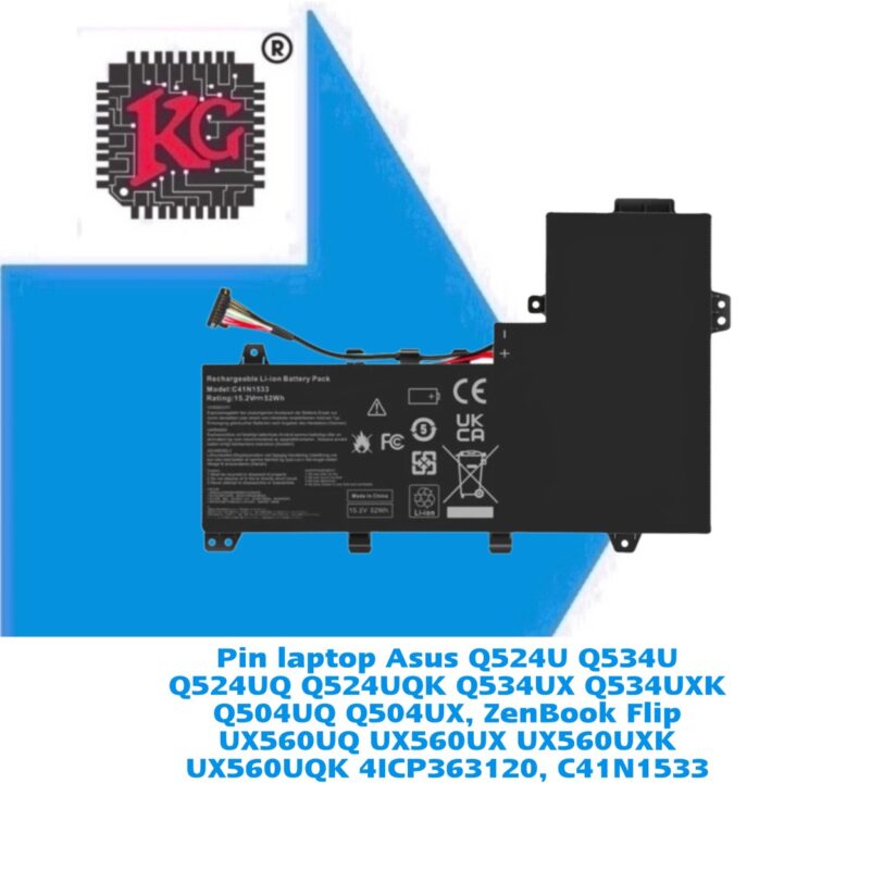 Thay Pin Laptop Asus Q524U Q534U Q524UQ Q524UQK Q534UX Q534UXK Q504UQ Q504UX, ZenBook Flip UX560UQ UX560UX UX560UXK UX560UQK 4ICP363120, C41N1533 5 Thay Pin Laptop Asus Q524U Q534U Q524UQ Q524UQK Q534UX Q534UXK Q504UQ Q504UX, ZenBook Flip UX560UQ UX560UX UX560UXK UX560UQK 4ICP363120, C41N1533