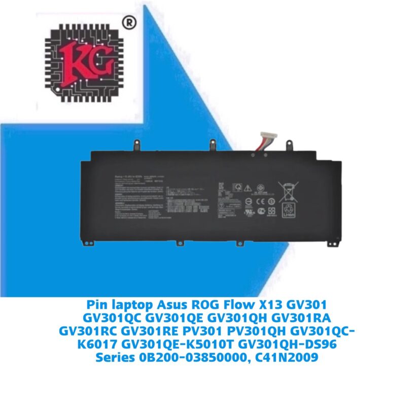 Thay Pin Laptop Asus ROG Flow X13 GV301 GV301QC GV301QE GV301QH GV301RA GV301RC GV301RE PV301 PV301QH GV301QC-K6017 GV301QE-K5010T GV301QH-DS96 Series 0B200-03850000, C41N2009 5 Thay Pin Laptop Asus ROG Flow X13 GV301 GV301QC GV301QE GV301QH GV301RA GV301RC GV301RE PV301 PV301QH GV301QC-K6017 GV301QE-K5010T GV301QH-DS96 Series 0B200-03850000, C41N2009