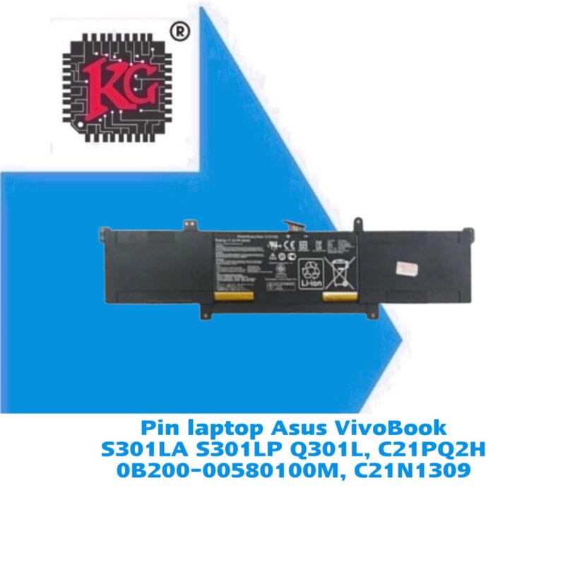 Thay Pin Laptop Asus VivoBook S301LA S301LP Q301L, C21PQ2H 0B200-00580100M, C21N1309 5 Thay Pin Laptop Asus VivoBook S301LA S301LP Q301L, C21PQ2H 0B200-00580100M, C21N1309