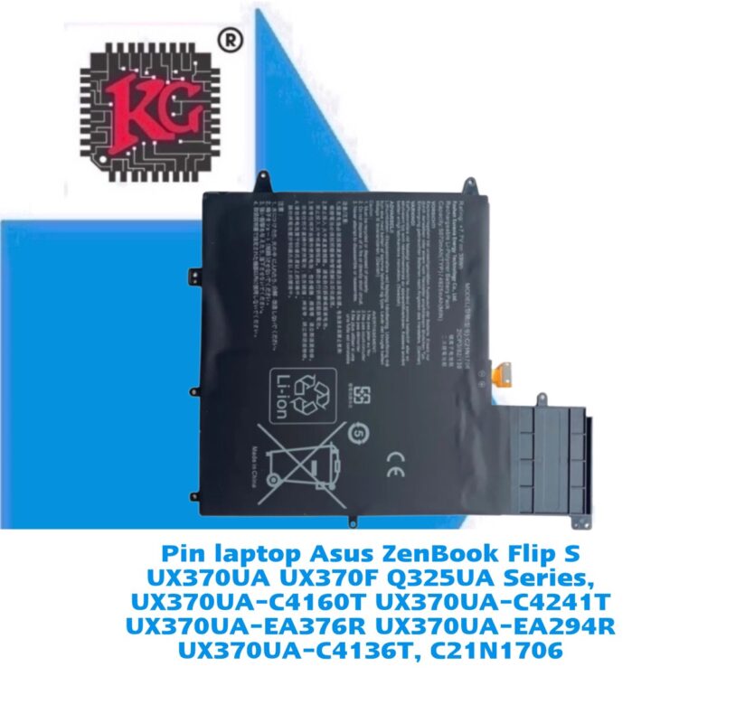 Thay Pin Laptop Asus ZenBook Flip S UX370UA UX370F Q325UA Series, UX370UA-C4160T UX370UA-C4241T UX370UA-EA376R UX370UA-EA294R UX370UA-C4136T, C21N1706 5 Thay Pin Laptop Asus ZenBook Flip S UX370UA UX370F Q325UA Series, UX370UA-C4160T UX370UA-C4241T UX370UA-EA376R UX370UA-EA294R UX370UA-C4136T, C21N1706