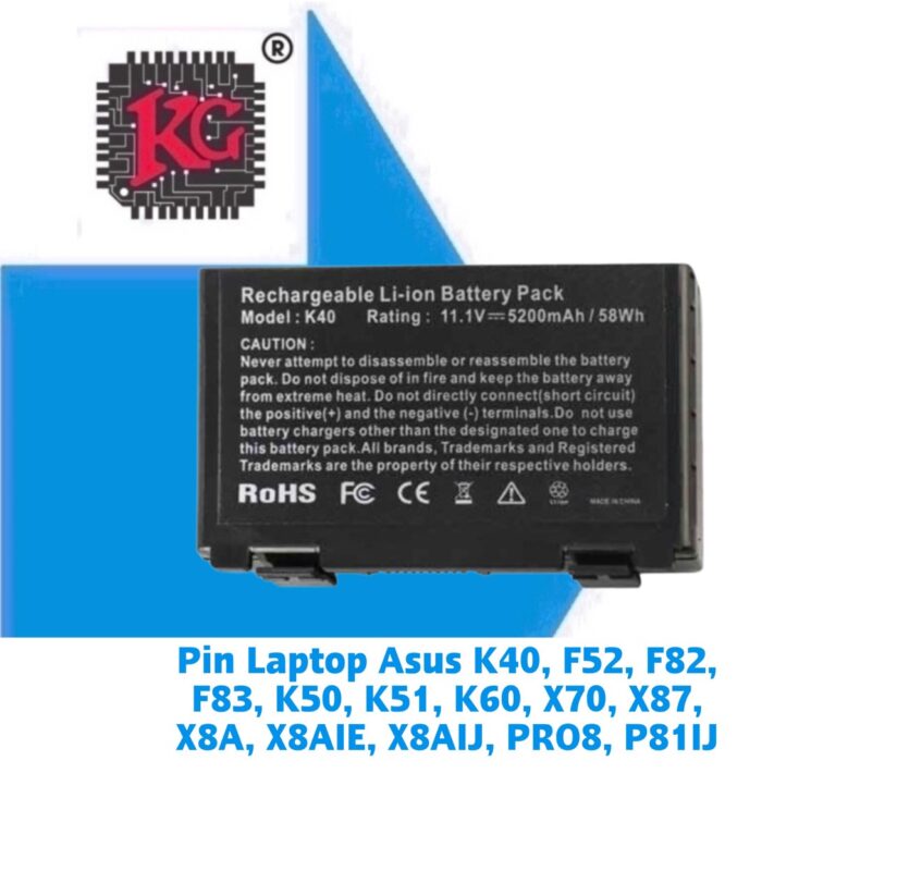 Thay Pin Laptop Asus K40, F52, F82, F83, K50, K51, K60, X70, X87, X8A, X8AIE, X8AIJ, PRO8, P81IJ 5 Thay Pin Laptop Asus K40, F52, F82, F83, K50, K51, K60, X70, X87, X8A, X8AIE, X8AIJ, PRO8, P81IJ