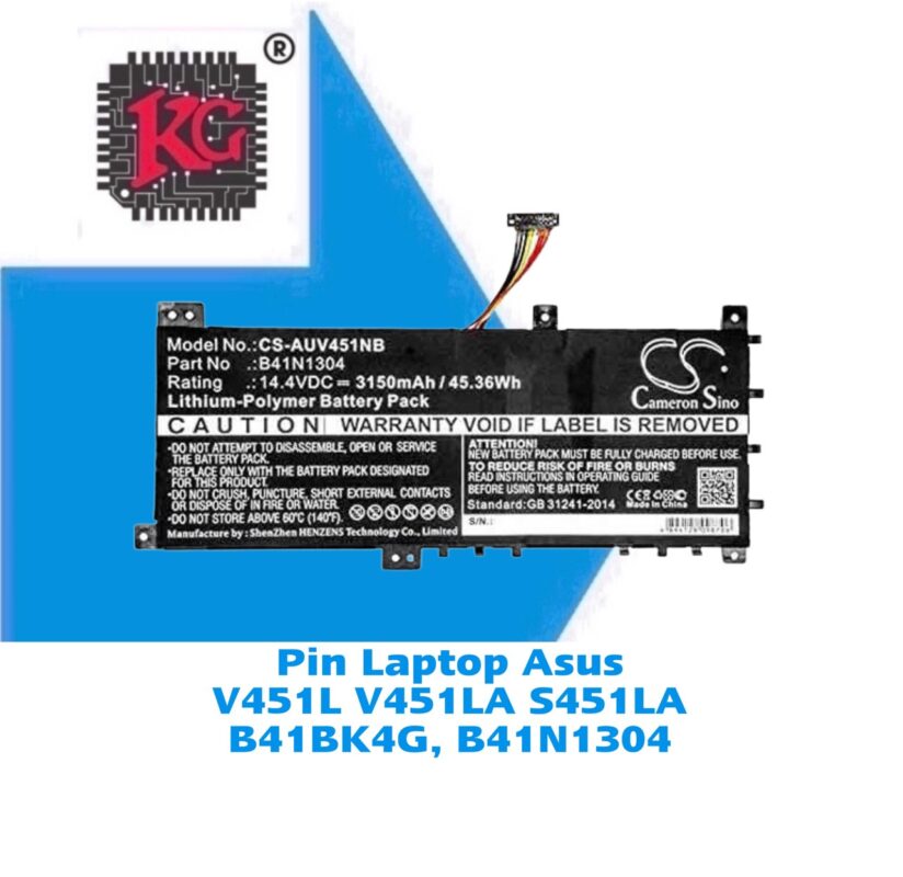 Thay Pin Laptop Asus V451L V451LA S451LA B41BK4G, B41N1304 5 Thay Pin Laptop Asus V451L V451LA S451LA B41BK4G, B41N1304