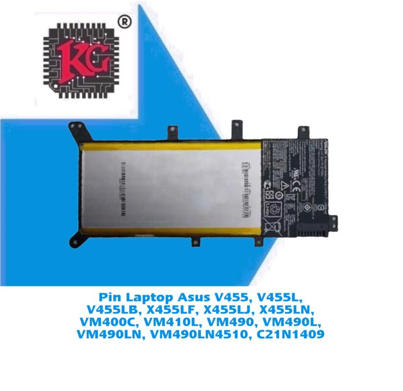 Thay Pin Laptop Asus V455, V455L, V455LB, X455LF, X455LJ, X455LN, VM400C, VM410L, VM490, VM490L, VM490LN, VM490LN4510, C21N1409 5 Thay Pin Laptop Asus V455, V455L, V455LB, X455LF, X455LJ, X455LN, VM400C, VM410L, VM490, VM490L, VM490LN, VM490LN4510, C21N1409