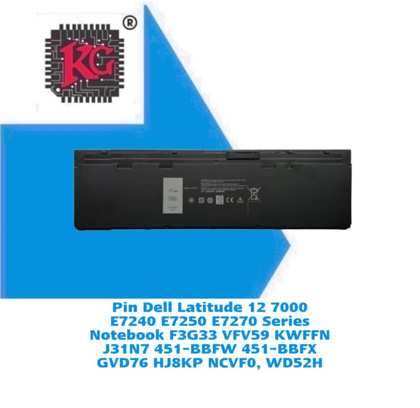 Thay Pin Laptop Dell Latitude 12 7000 E7240 E7250 E7270 Series Notebook F3G33 VFV59 KWFFN J31N7 451-BBFW 451-BBFX GVD76 HJ8KP NCVF0, WD52H 5 Thay Pin Laptop Dell Latitude 12 7000 E7240 E7250 E7270 Series Notebook F3G33 VFV59 KWFFN J31N7 451-BBFW 451-BBFX GVD76 HJ8KP NCVF0, WD52H
