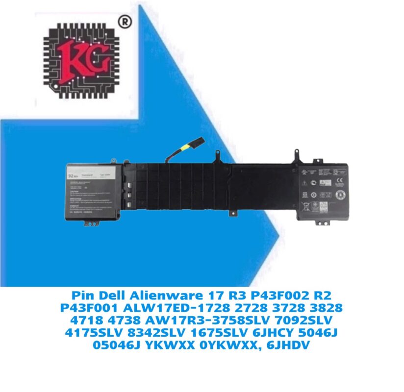 Thay Pin Laptop Dell Alienware 17 R3 P43F002 R2 P43F001 ALW17ED-1728 2728 3728 3828 4718 4738 AW17R3-3758SLV 7092SLV 4175SLV 8342SLV 1675SLV 6JHCY 5046J 05046J YKWXX 0YKWXX, 6JHDV 5 Thay Pin Laptop Dell Alienware 17 R3 P43F002 R2 P43F001 ALW17ED-1728 2728 3728 3828 4718 4738 AW17R3-3758SLV 7092SLV 4175SLV 8342SLV 1675SLV 6JHCY 5046J 05046J YKWXX 0YKWXX, 6JHDV