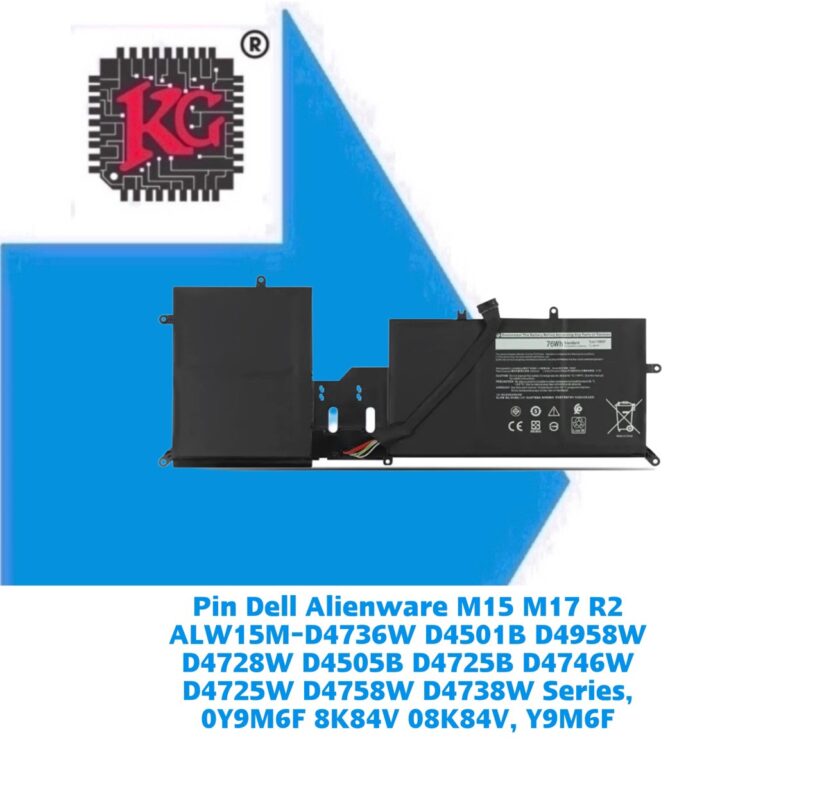 Thay Pin Laptop Dell Alienware M15 M17 R2 ALW15M-D4736W D4501B D4958W D4728W D4505B D4725B D4746W D4725W D4758W D4738W Series, 0Y9M6F 8K84V 08K84V, Y9M6F 5 Thay Pin Laptop Dell Alienware M15 M17 R2 ALW15M-D4736W D4501B D4958W D4728W D4505B D4725B D4746W D4725W D4758W D4738W Series, 0Y9M6F 8K84V 08K84V, Y9M6F