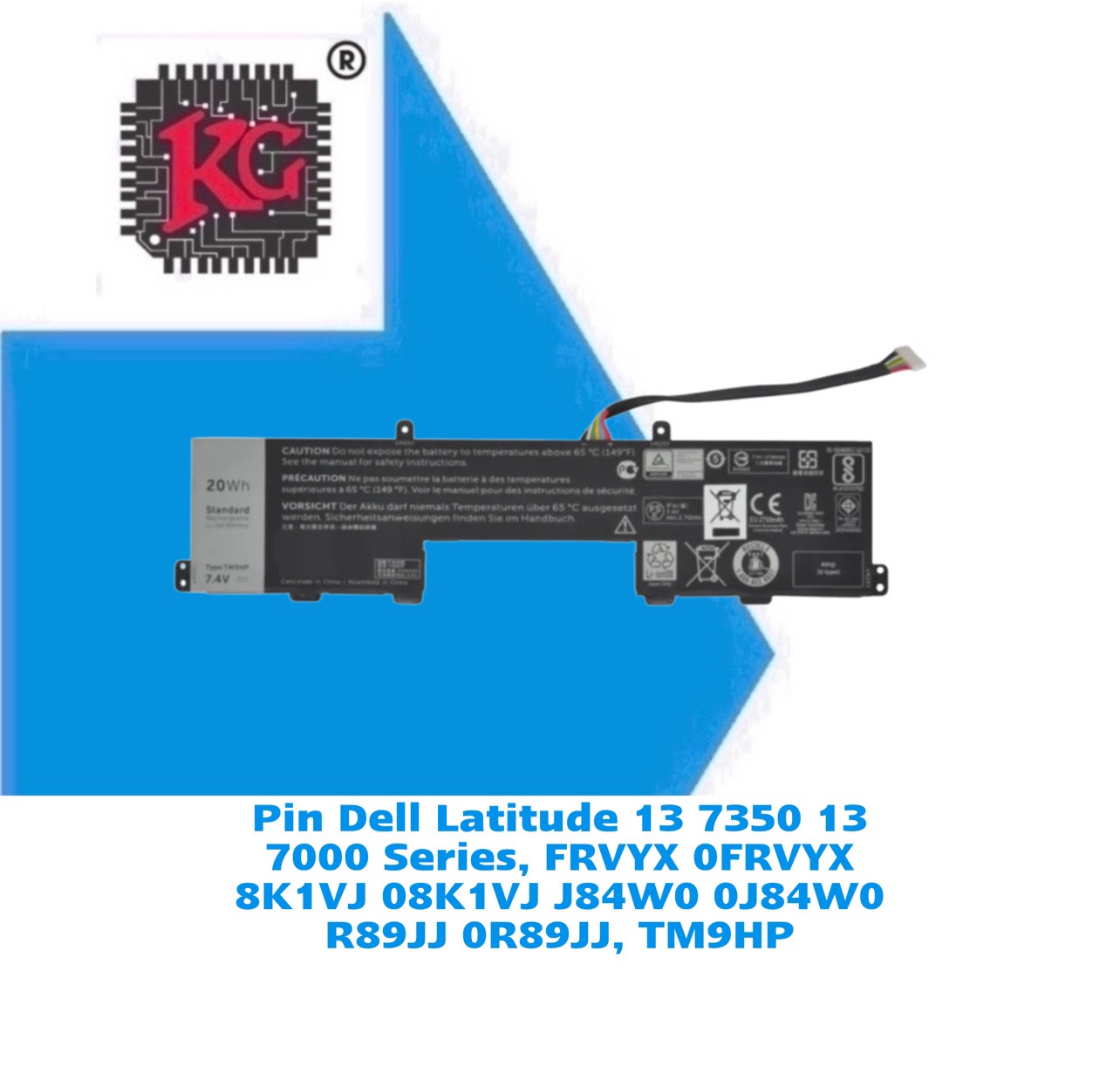 z5549385243045_8941df98a60a355834e3748af369bce1 Thay Pin Laptop Dell Latitude 13 7350 13 7000 Series, FRVYX 0FRVYX 8K1VJ 08K1VJ J84W0 0J84W0 R89JJ 0R89JJ, TM9HP