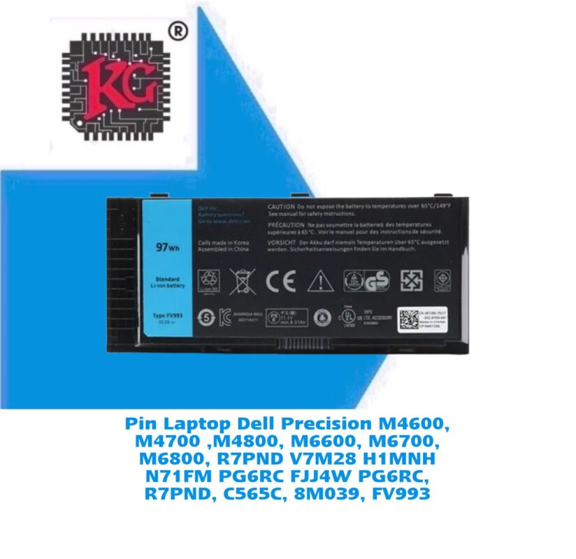 Thay Pin Laptop Dell Precision M4600, M4700 ,M4800, M6600, M6700, M6800, R7PND V7M28 H1MNH N71FM PG6RC FJJ4W PG6RC, R7PND, C565C, 8M039, FV993 5 Thay Pin Laptop Dell Precision M4600, M4700 ,M4800, M6600, M6700, M6800, R7PND V7M28 H1MNH N71FM PG6RC FJJ4W PG6RC, R7PND, C565C, 8M039, FV993