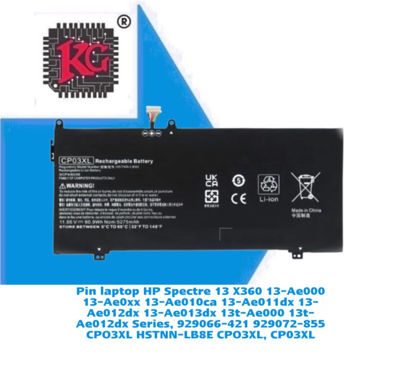Thay Pin Laptop HP Spectre 13 X360 13-Ae000 13-Ae0xx 13-Ae010ca 13-Ae011dx 13-Ae012dx 13-Ae013dx 13t-Ae000 13t-Ae012dx Series, 929066-421 929072-855 CPO3XL HSTNN-LB8E CPO3XL, CP03XL 5 Thay Pin Laptop HP Spectre 13 X360 13-Ae000 13-Ae0xx 13-Ae010ca 13-Ae011dx 13-Ae012dx 13-Ae013dx 13t-Ae000 13t-Ae012dx Series, 929066-421 929072-855 CPO3XL HSTNN-LB8E CPO3XL, CP03XL