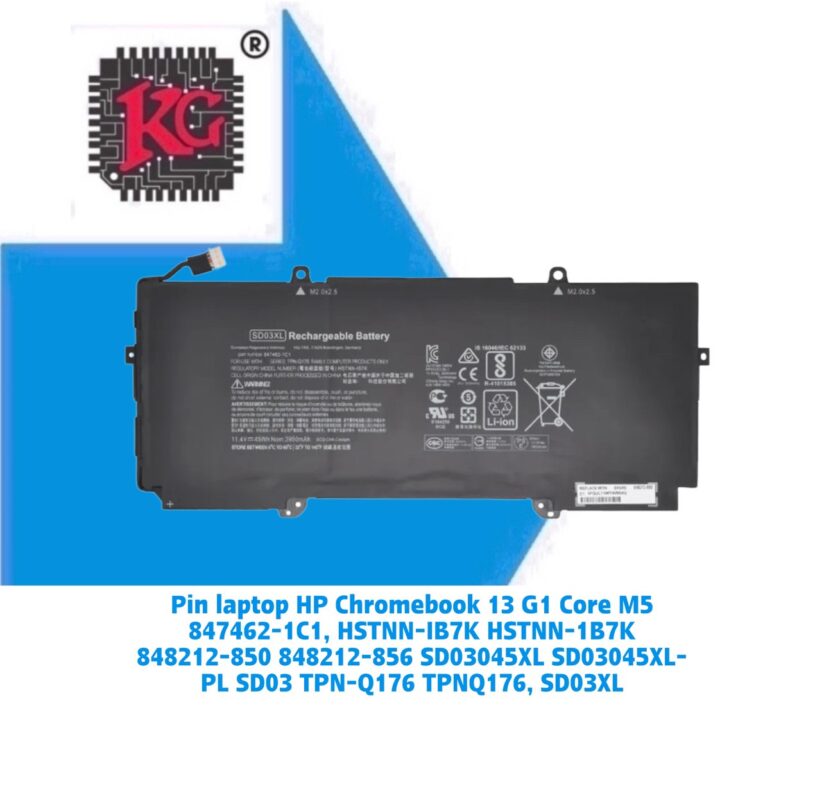 Thay Pin Laptop HP Chromebook 13 G1 Core M5 847462-1C1, HSTNN-IB7K HSTNN-1B7K 848212-850 848212-856 SD03045XL SD03045XL-PL SD03 TPN-Q176 TPNQ176, SD03XL 5 Thay Pin Laptop HP Chromebook 13 G1 Core M5 847462-1C1, HSTNN-IB7K HSTNN-1B7K 848212-850 848212-856 SD03045XL SD03045XL-PL SD03 TPN-Q176 TPNQ176, SD03XL