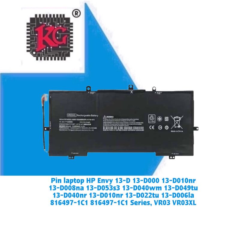 Thay Pin Laptop HP Envy 13-D 13-D000 13-D010nr 13-D008na 5 Thay Pin Laptop HP Envy 13-D 13-D000 13-D010nr 13-D008na 13-D053s3 13-D040wm 13-D049tu 13-D040nr 13-D010nr 13-D022tu 13-D006la 816497-1C1 816497-1C1 Series, VR03 VR03XL