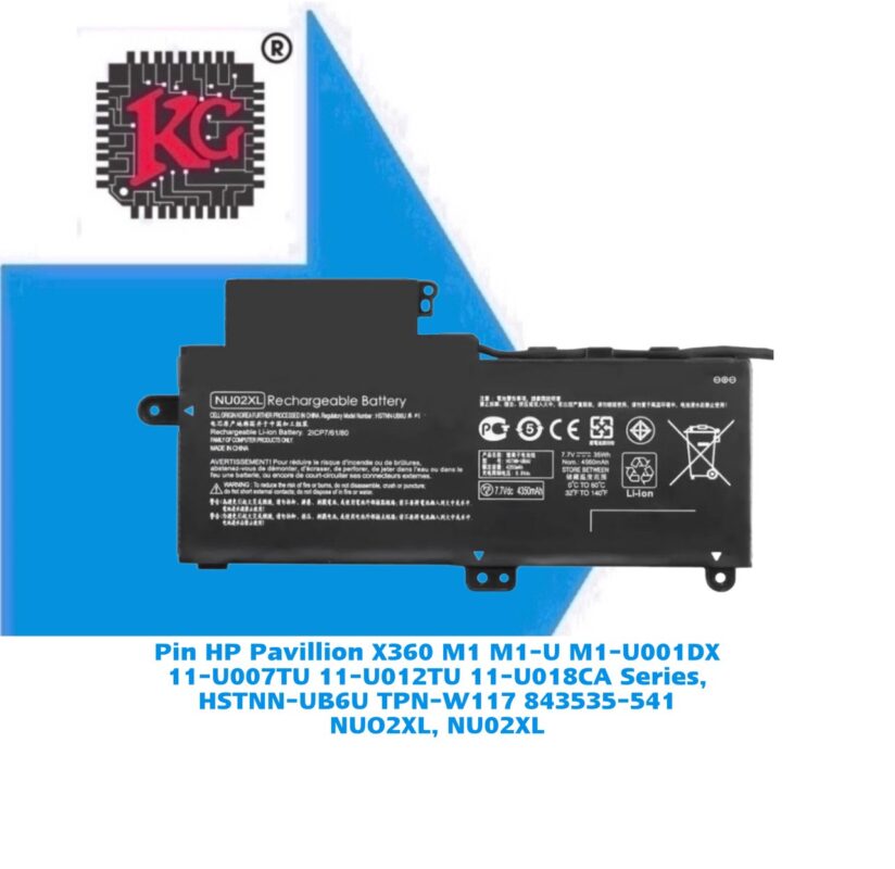 Thay Pin Laptop HP Pavillion X360 M1 M1-U M1-U001DX 5 Thay Pin Laptop HP Pavillion X360 M1 M1-U M1-U001DX 11-U007TU 11-U012TU 11-U018CA Series, HSTNN-UB6U TPN-W117 843535-541 NUO2XL, NU02XL