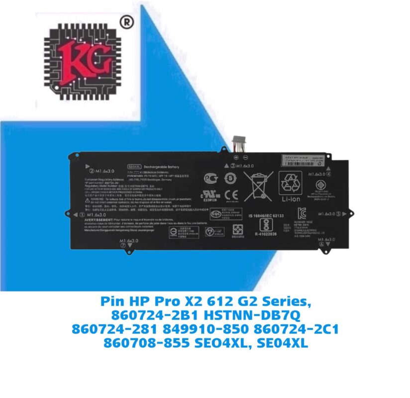 Thay Pin Laptop HP Pro X2 612 G2 Series, 860724-2B1 HSTNN-DB7Q 860724-281 849910-850 860724-2C1 860708-855 SEO4XL, SE04XL 5 Thay Pin Laptop HP Pro X2 612 G2 Series, 860724-2B1 HSTNN-DB7Q 860724-281 849910-850 860724-2C1 860708-855 SEO4XL, SE04XL