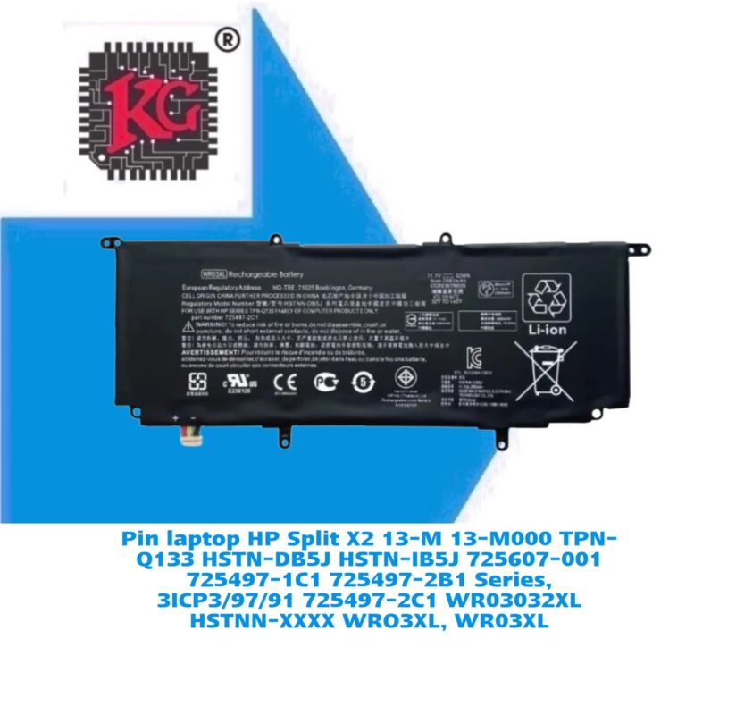 Thay Pin Laptop HP Split X2 13-M 13-M000 TPN-Q133 HSTN-DB5J HSTN-IB5J 725607-001 725497-1C1 725497-2B1 Series, 3ICP3/97/91 725497-2C1 WR03032XL HSTNN-XXXX WRO3XL, WR03XL 5 Thay Pin Laptop HP Split X2 13-M 13-M000 TPN-Q133 HSTN-DB5J HSTN-IB5J 725607-001 725497-1C1 725497-2B1 Series, 3ICP3/97/91 725497-2C1 WR03032XL HSTNN-XXXX WRO3XL, WR03XL