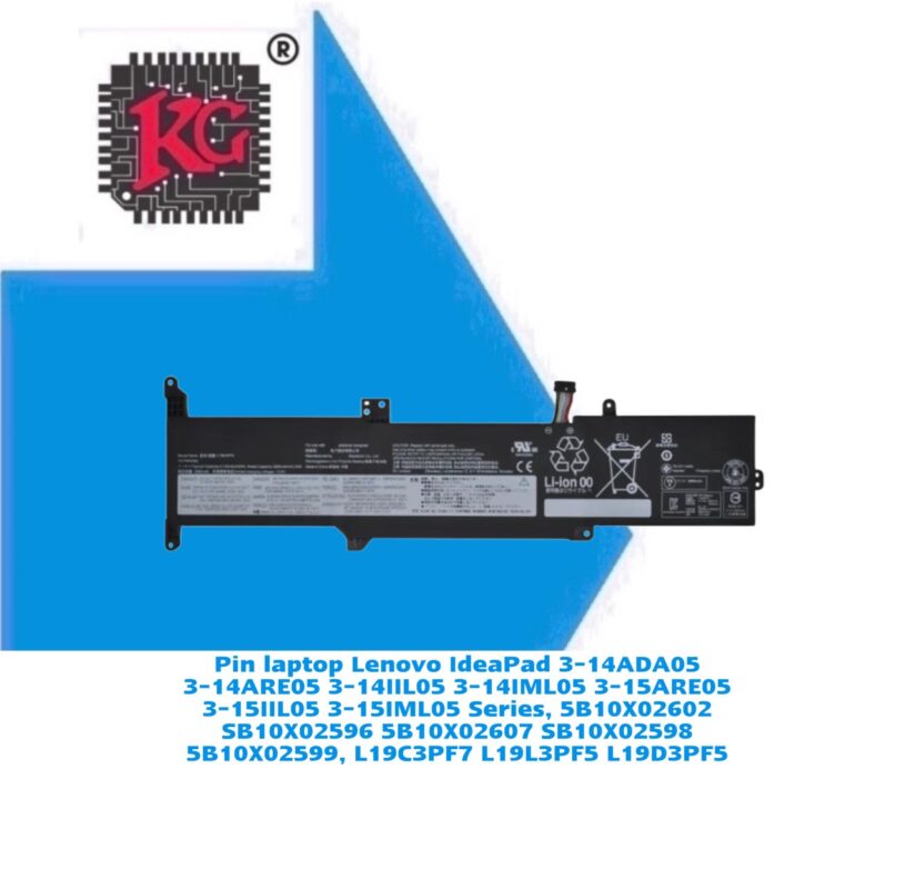 Thay Pin Laptop Lenovo IdeaPad 3-14ADA05 3-14ARE05 3-14IIL05 5 Thay Pin Laptop Lenovo IdeaPad 3-14ADA05 3-14ARE05 3-14IIL05 3-14IML05 3-15ARE05 3-15IIL05 3-15IML05 Series, 5B10X02602 SB10X02596 5B10X02607 SB10X02598 5B10X02599, L19C3PF7 L19L3PF5 L19D3PF5