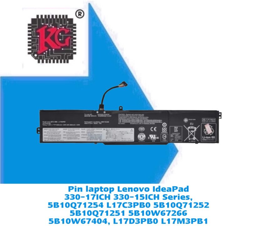 Thay Pin Laptop Lenovo IdeaPad 330-17ICH 330-15ICH Series, 5B10Q71254 5 Thay Pin Laptop Lenovo IdeaPad 330-17ICH 330-15ICH Series, 5B10Q71254 L17C3PB0 5B10Q71252 5B10Q71251 5B10W67266 5B10W67404, L17D3PB0 L17M3PB1